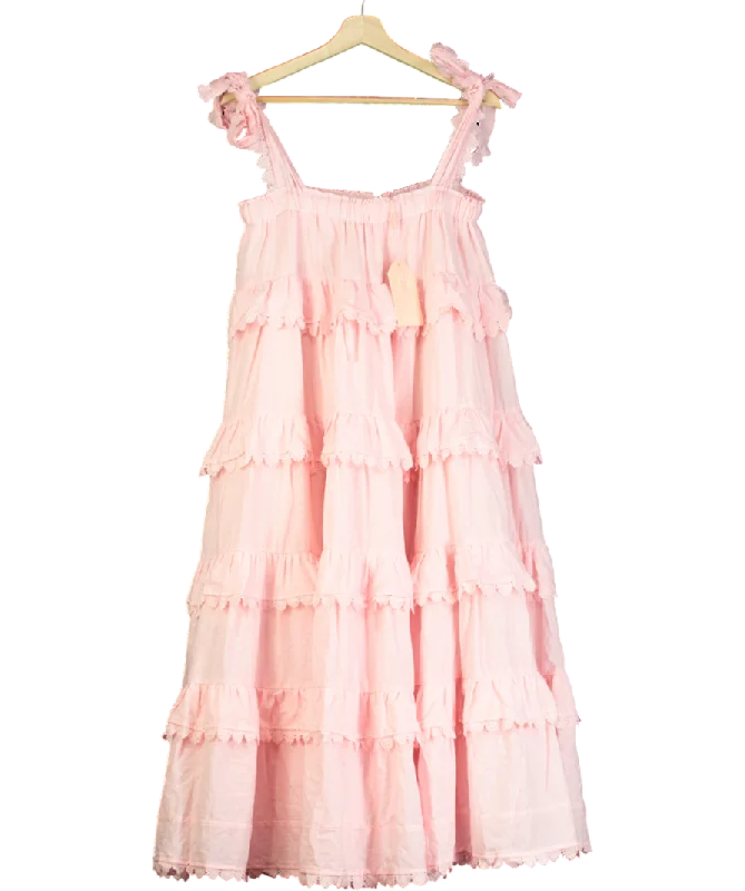 Crinoline DressALB Anne Louise Pink Phi Phi Maxi Dress UK 8