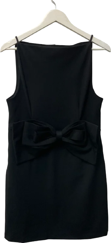 Bodycon DressH&M Black Bow-detail Strappy Dress UK M