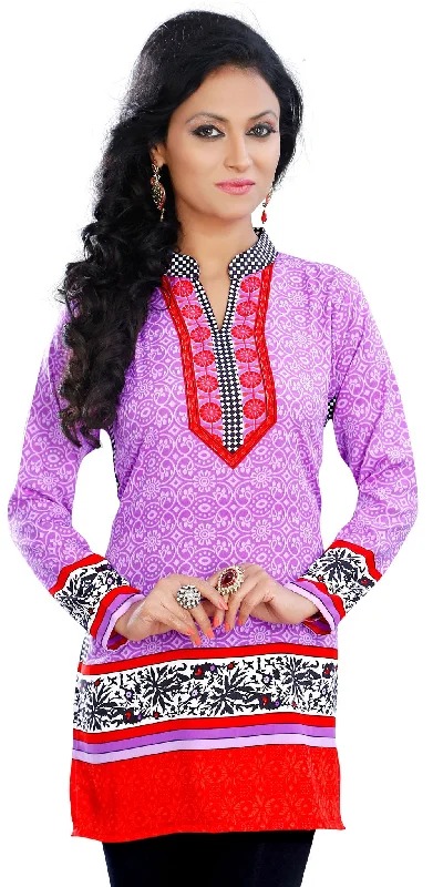 TunicTopIronTrendy Pink Indian Kurtis Online – Stylish Short Kurti for Women