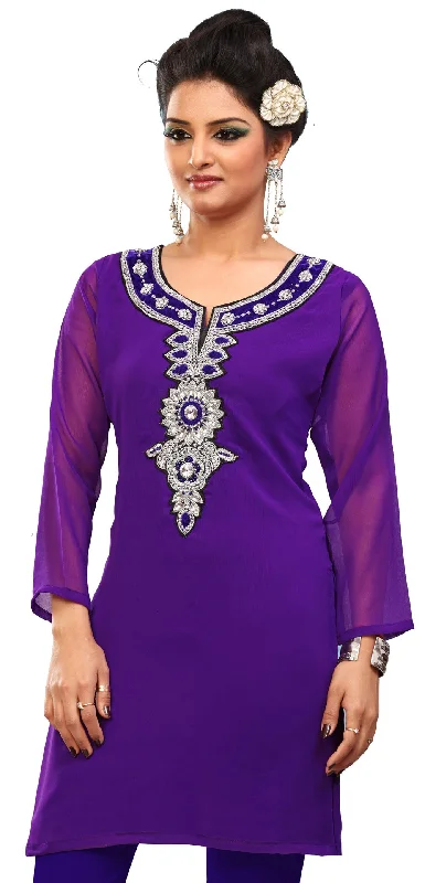 TunicTopGriffinTrendy Purple Kurta Indian Wear – Shop Elegant Indian Kurtas Online