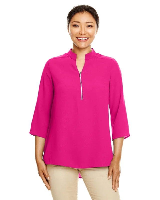 TunicTopGlowDevon & Jones Ladies' Perfect Fit™ 3/4-Sleeve Crepe Tunic