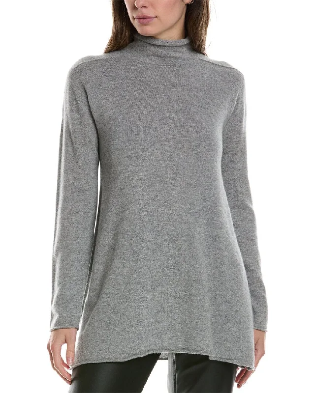 TunicTopOnyxEILEEN FISHER Petite Turtleneck Cashmere Tunic