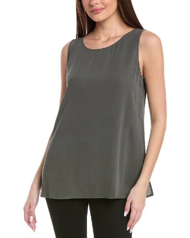 TunicTopLiteEILEEN FISHER Silk Tunic Tank