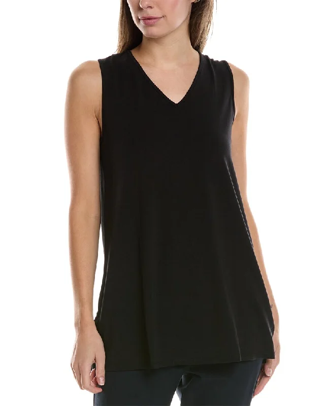 TunicTopCrystalEILEEN FISHER V-Neck Tunic