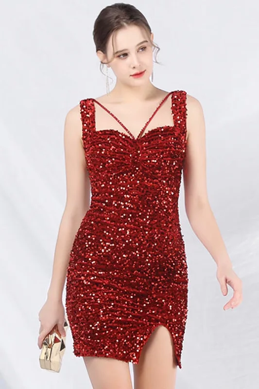 TunicTopCanyonDivine Dazzle Sequin A-line Mini Dress