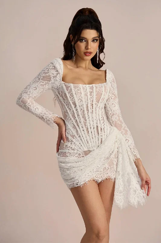 TunicTopPulseTangela Lace Corset Mini Dress